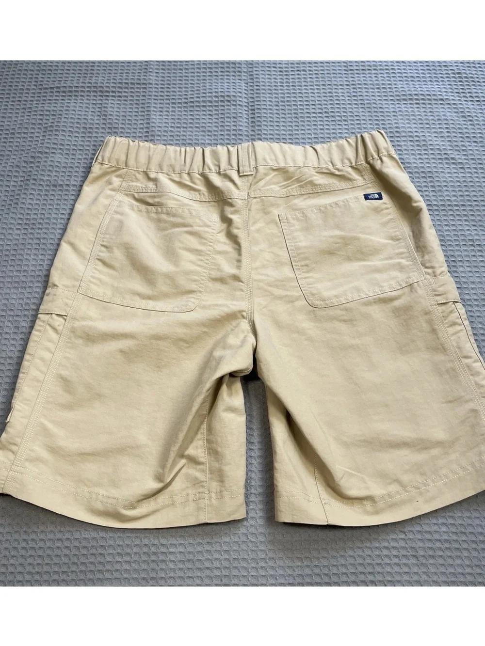 North Face Roan Cargo Shorts 32 Men’s Belted Utility 100% Nylon Hiking Tan